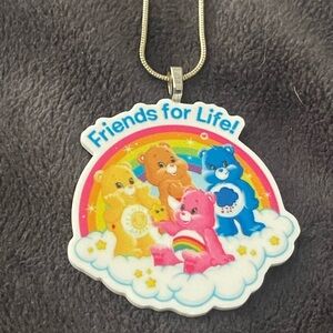 Care Bears Colorful Rainbow Friends Pendant - Pink, Blue, Yellow, Orange